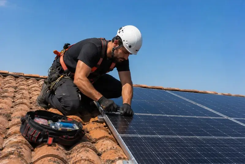 Maintenance et monitoring de panneaux solaires à Fay-le-Clos
